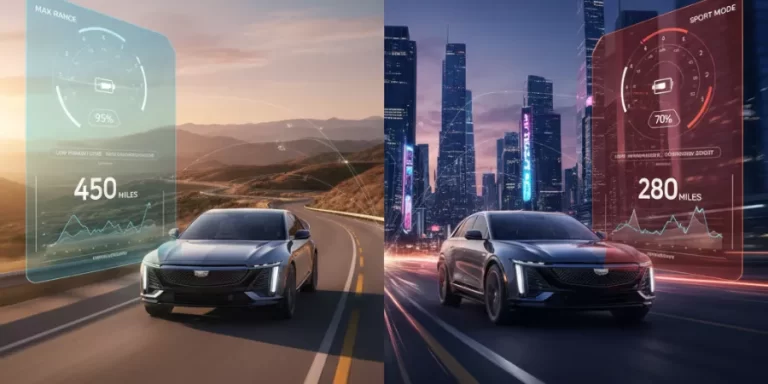 Read more about the article How Driving Modes in Cadillac LYRIQ Affect Range and Battery Usage — What Drivers Must Know