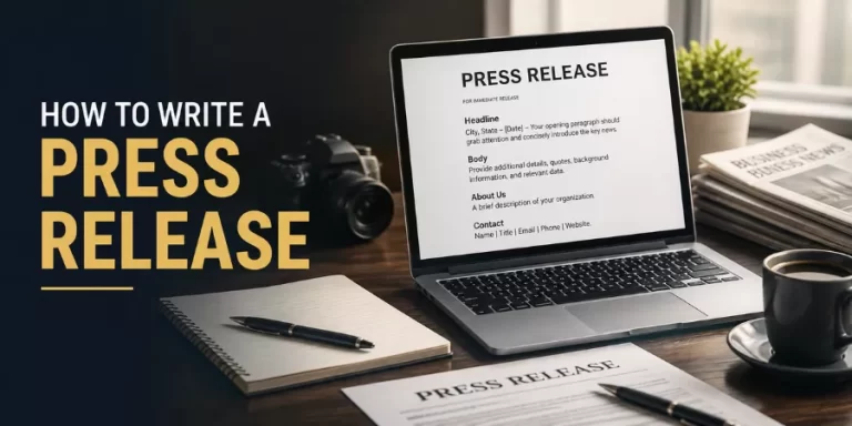 Read more about the article How to Write a Press Release: A Step-by-Step Guide with Examples